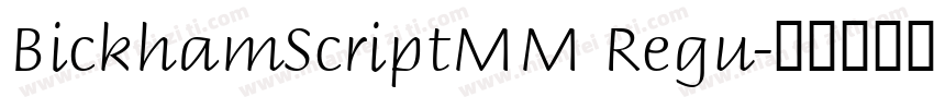 BickhamScriptMM Regu字体转换